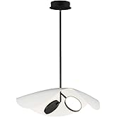ET2 Carmen - 14W 2 LED Pendant-10 Inches Tall and 24 Inches Wide-Black Finish