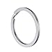 Outus 60 Pieces Round Key Chain Rings Metal Split Ring for Home Car Keys Organization, 3/ 4 Inch, 1 Inch, 1.1 Inches, 1.2 Inches, 1.25 Inches and 1.4 Inches, Silver