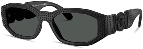 Versace Mod 2247 D 143887 Black Gold  Sunglasses Authentic Versace Sunglasses VE 2247 D Asian fit 143887 Black at  main image 3
