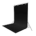 Kshioe Professional 5.2x9.8ft Non-Woven Fabrics Black Screen Photo Backdrop Studio Photography for Photographer, Black