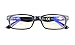 CessBlu Blue Light Filter Eyeglasses Readers,Anti Blue Rays,UV Protection,Computer Reading Glasses for Men Women(Black) +2.0