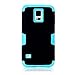OMIU Hybrid 3-Piece Silicone/PC Armor Hard Case with Screen Protector and Stylus for Samsung Galaxy S5 - Black/Blue