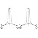 Metal Plate Stands for Display - 12-Inch Adjustable Easel Holders for Large Decorative Platters, Frames, Plaques and Table Art - Silver (2-Pack)