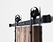 USA Made 8 ft Sliding Wood Barn Door Hardware Kit Artisan Hardware Classic Barndoor System with 8ft Track (Black)