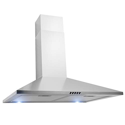 FIREBIRD 30" Wall Mount Stainless Steel Push Panel Kitchen Range Hood Cooking Fan