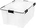 IRIS USA WeatherPro Storage Box, 62 Quart - Clear (110550)