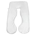 ZENY Pregnancy Pillow Maternity Belly Contoured Body U Shaped Extra Comfort Cuddler Comfort Body Support Pillow(White)