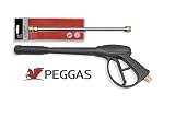 Premium Gasoline High Washer Pressure Replacement Kit Universal Spray Gun & 16" Inch Wand/Lance 4000 PSI M22 Connectors for Honda Excell & Troybilt, Generac, Briggs & Stratton Power Washers!