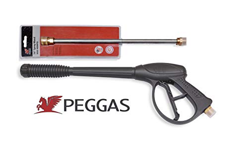 Premium Gasoline High Washer Pressure Replacement Kit Universal Spray Gun & 16" Inch Wand/Lance 4000 PSI M22 Connectors for Honda Excell & Troybilt, Generac, Briggs & Stratton Power Washers!