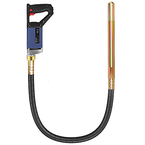 Anbull Electric Concrete Vibrator,1300W 2M Vibrating Needle, Vibrating Needle For Concrete 4800rpm, The Diameter Of The Vibrating Bottle Of The Concrete Vibrator Is 35mm