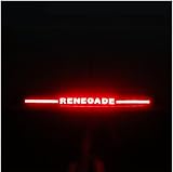 FMtoppeak 1pcs Carbon Fiber Brake Light Lamp Decoration Paper Sticker for Jeep Renegade Limited Latitude Trailhawk Longtitude 2015 up