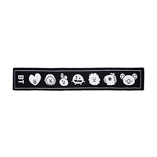 BT21 Official Merchandise by Line Friends - Slogan Fashion Scarf for Women and Men