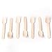 HUJI Eco-Friendly Disposable Wooden Forks Set Silverware for Birthday Party Events Holiday Family Gathering Camping BBQ Cutlery (50 ct., Forks)