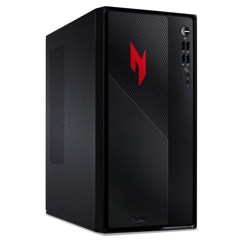acer Nitro N20 Gaming Desktop PC - Intel Core i5-13420H, 16GB, 512GB SSD, NVIDIA GeForce RTX 3050, No Display, Windows 11, Black