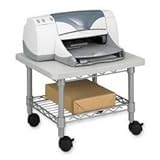 Safco Under Desk Printer/Fax Stand - Steel - Gray