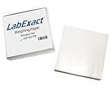 LabExact 1200158 W33 Cellulose Weighing Paper Sheet, Nitrogen Free, Non-Absorbing, High-Gloss, 3 x 3 Inches (Pack of 500)