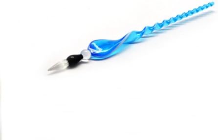 Vintage Handmade Glass SIGNATURE PEN Elegant Crystal dip sign Pen Gift ZB14