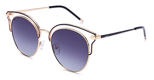 PRIVE REVAUX â€œThe Heartbreakerâ€ Handcrafted Designer Cat-Eye Sunglasses (Brown)