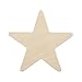 4 Inch Unfinished Wooden Star Cutouts | 1/8