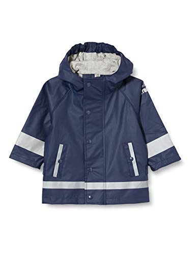 Sterntaler Regenjacke ungefüttert uni - Kinder Regenjacke wasserdicht - Jungen Jacke mit verschweißten Nähten, Kapuze und reflektierenden Details - robuste Regenbekleidung - marine, Größe 92