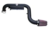 HPS 27-565WB Black Shortram Air Intake Kit with Heat Shield (Cool Short Ram SRI Wrinkle)
