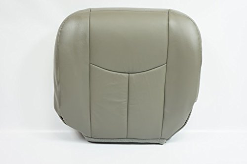 2003 04 05 06 Chevy Tahoe Suburban LT Z71 Leather Driver Bottom Seat Cover Gray