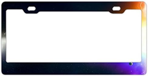 Verna Christopher Black Square In The Galay US Army Veteran License Plate Frame (Aluminum alloy)