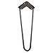 Hairpin Legs 16 Inch - Set of 4 Black Heavy Duty Steel Coffee Table Hair Pin Legs