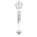 CREATIVE DESIGN Pet Memorial Wind Chime, 32''H Paw Prints Pet Remembrance Wind Chimes, Sympathy Gift a Grieving Pet Owner