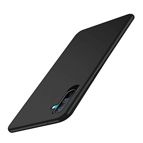TheGiftKart Imported Premium Rubberised Matte Soft Back Cover Case for Realme C3 (Black)