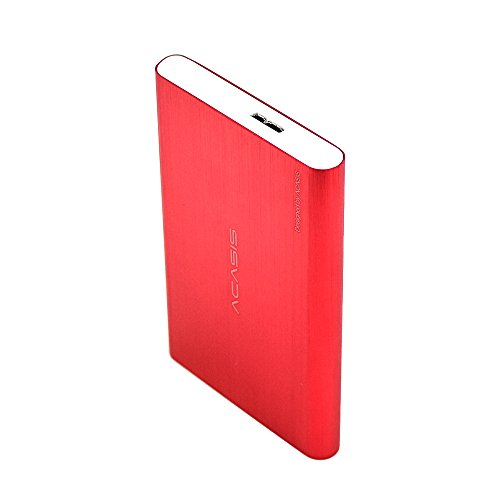 HDD 2.5" 120GB Portable External Hard Drive USB3.0 Hard Disk Storage Devices Desktop Laptop (RED)