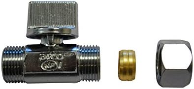 Boutt 3168184 MV1417 Male Mini Quarter Turn Valve 12 mm x 17 mm Bicone Tube Diameter 14 mm Chromium