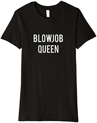 Women's Blowjob Queen Trending Funny Insta Fan T Shirt Small Black
