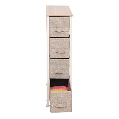 image for ITIDY Narrow-Storage-Drawers,Dresser,Chest of Drawers,Narrow 4 Drawer 