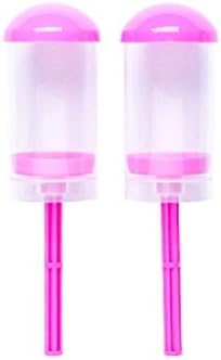 Lot of 4 Evri Pink Dessert Push Pop'z Containers 3.7 oz. Plastic with Lids