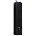 Globe Electric Designer Series 6-ft 3-Outlet USB Surge Protector Power Strip, 2x USB Ports, Right Angle Plug, Onyx Rubberized Finish 78393