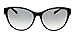 Michael Kors MK6014-302211 Sunglasses PUNTE ARENAS BLACK SOFT TOUCH w/GREY GRADIENT 57mm