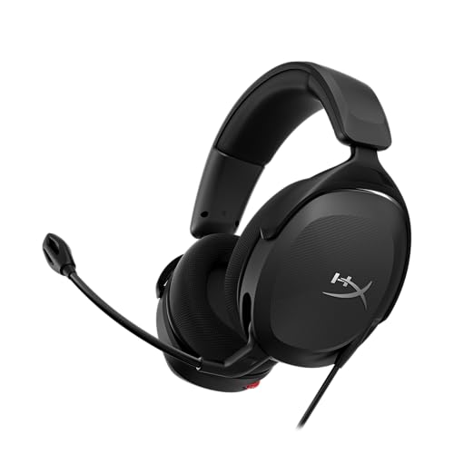 HyperX Cloud Stinger 2 Core Gaming-Headset für PC, Over-Ear Kopfhörer mit Mikrofon, DTS Headphone:X Spatial Audio, Leichtes Design, 40mm Treiber, Klapp-Mute, Integrierte Lautstärkeregelung, Schwarz