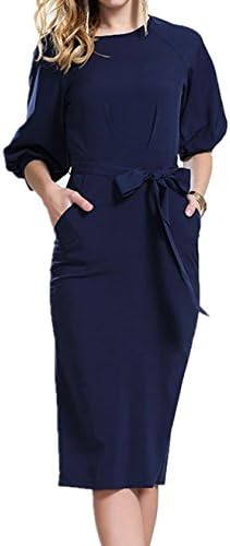 Tueenhuge Women Half Sleeve Sexy Office Lady Party Evening Short Bodycon Dress