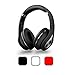 August EP640 Bluetooth Headphones - Wireless Over Ear Headphones with aptX / NFC / 3.5mm Audio In / Headset Microphone - Black