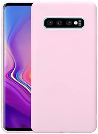 Lobwerk Case for Samsung Galaxy S10 Plus/S10+ SM-G975 Cover 6.4 Inch Ultra Thin Phone Protection Sleeve of TPU Shock Proof Slim Soft Pink