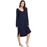WiWi Women's Bamboo Nightgown - 3/4 Sleeve Sleep Shirt Lightweight Pajamas Plus Size S-4X, Aqua - View #3