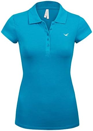 Junior Short Sleeve Multi Colors 5 Buttons Slim Fit Polo Shirts