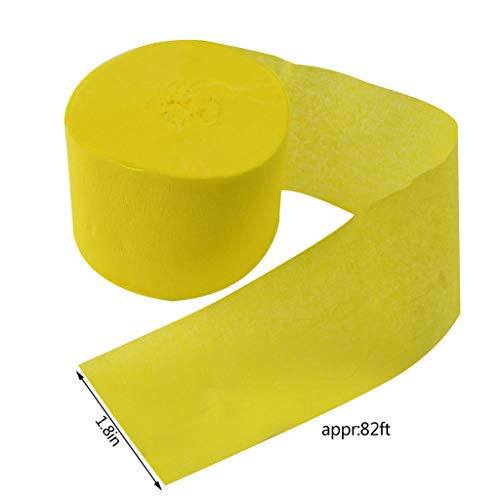 Yolyoo 15 Rolls 405 Yard Crepe Paper Streamers, Party Streamers Backdrop Decorations for Birthday, Wedding, Holiday Fiesta Party,1.8" W x 27 Yard/roll 15 Colors