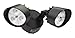 Lithonia Lighting OFLR 6LC 120 P BZ Integrated LED 2-Light Outdoor Dusk to Dawn Security Flood Light ,Round, Black Bronze