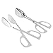 Salad Tongs, Kmeivol Heavy Duty Stainless Steel Serving Tongs, Polished Salad Servers 2 Pack, Buffet Party Catering Serving Tongs, Durable Salad Servers for Kitchen, Thickening Food Serving Tongs Set