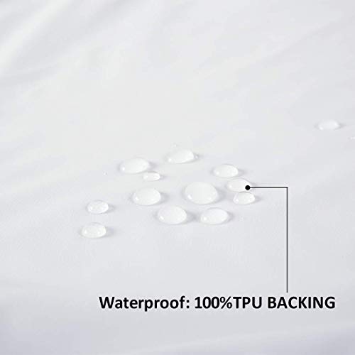 Abakan Full 12" Waterproof Mattress Encasement Box Spring 100% TPU Cooling Soft Durable Breathable Hypoallergenic Machine Washable 6-Sided Zippered Mattress Protector Knitted Fabric 11" 13" inch