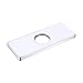 KES 6-Inch Sink Faucet Hole Cover Deck Plate Square Escutcheon for Bathroom or Kitchen Single Hole Mixer Tap, Polished Chrome, PEP2S15