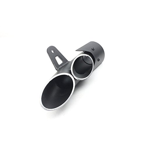 MGOD 38-51 mm Universal Motorcycle Exhaust Pipe Dual Tail Outlet Pipe Slip On Dirt Street Bike Motorcycle