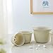 TRUEDAYS 5.9 Inch Plastic Nursery Flower Pots with Pallet Set of 10 Pack, White Marble